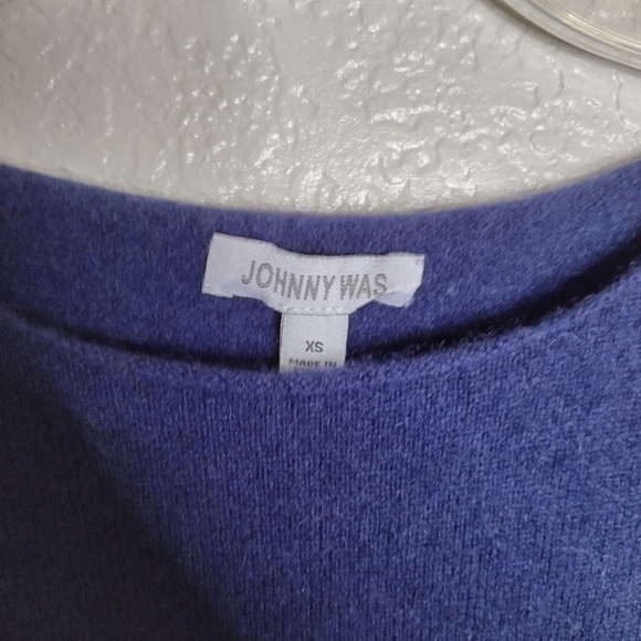 Johnny Was AMBER STITCHED cashmere crew neck PULLOVER sz Xs - Picture 5 of 8